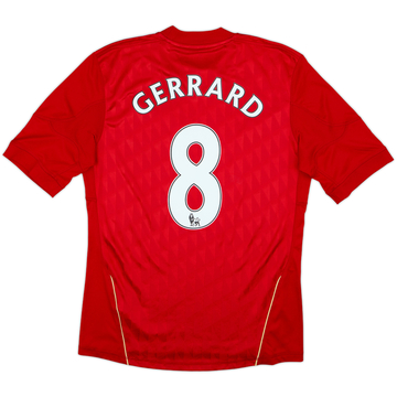 2010-12 Liverpool Home Shirt Gerrard #8 - 6/10 - (S)