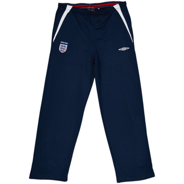 2006-08 England Umbro Track Pants/Bottoms - 8/10 - (S)