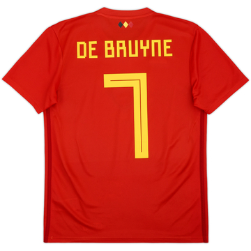 2018-19 Belgium Home Shirt De Bruyne #7 - 8/10 - (S)