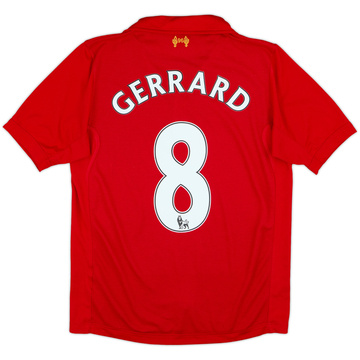2012-13 Liverpool Home Shirt Gerrard #8 - 6/10 - (S)