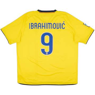 2008-10 Barcelona Away Shirt Ibrahimovic #9 - 7/10 - (XXL)