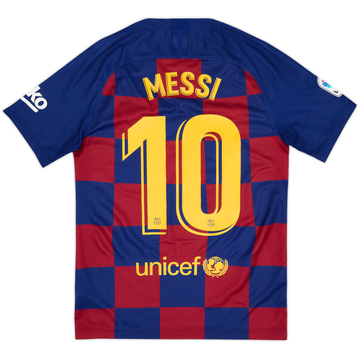 2019-20 Barcelona Home Shirt Messi #10 - 9/10 - (S)