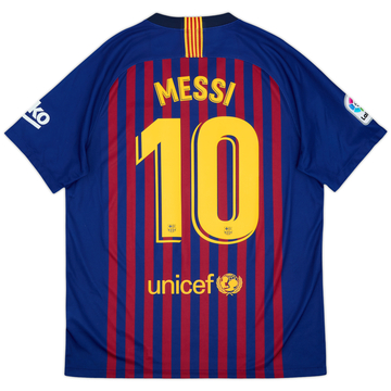 2018-19 Barcelona Home Shirt Messi #10 - 9/10 - (L)