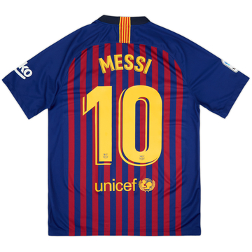 2018-19 Barcelona Home Shirt Messi #10 - 8/10 - (M)