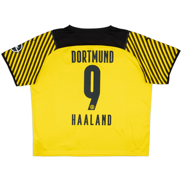 2021-22 Borussia Dortmund Home Shirt Haaland #9 - 8/10 - (XXL)