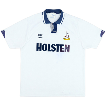1991-93 Tottenham Home Shirt - 5/10 - (L)