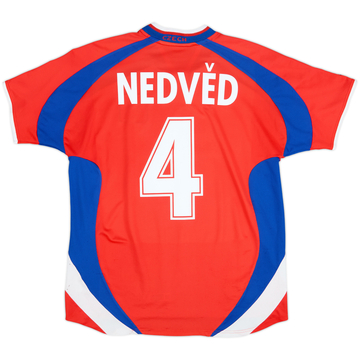2000-02 Czech Republic Home Shirt Nedved #4 - 5/10 - (L)