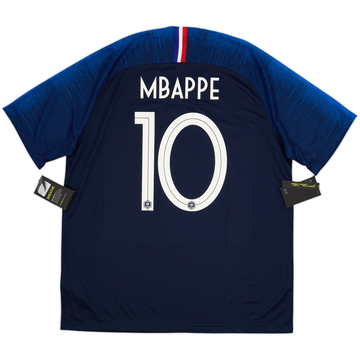 2018 France Home Shirt Mbappe #10 (XL)