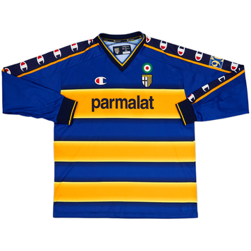 2002-03 Parma Basic Home L/S Shirt Sempre Con Voi #12 - 8/10 - (XL)