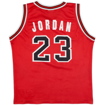 1991-98 Chicago Bulls Jordan #23 Champion Away Jersey - 7/10 - (L.Boys)