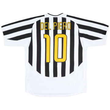 2003-04 Juventus Home Shirt Del Piero #10 - 8/10 - (XL)