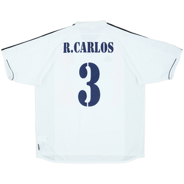 2003-04 Real Madrid Home Shirt R.Carlos #3 - 8/10 - (XL)