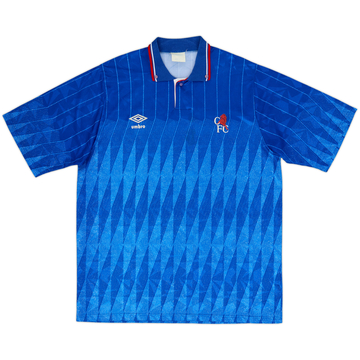 1989-91 Chelsea Home Shirt - 8/10 - (L)