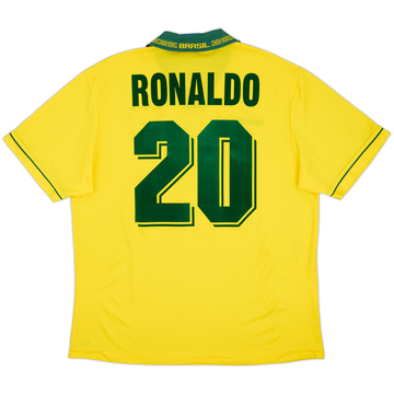 1993-94 Brazil Home Shirt Ronaldo #20 - 8/10 - (XL)