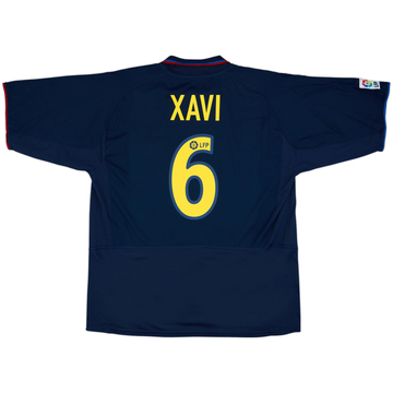 2002-03 Barcelona Away Shirt Xavi #6 - 9/10 - (XL)