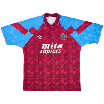 1990-92 Aston Villa Home Shirt - 9/10 - (L)