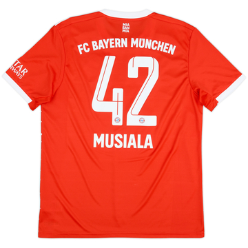 2022-23 Bayern Munich Home Shirt Musiala #42 - 8/10 - (L)