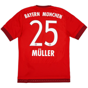 2015-16 Bayern Munich Home Shirt Muller #25 - 8/10 - (S)