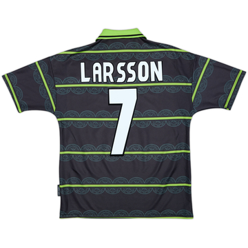 1998-99 Celtic Away Shirt Larsson #7 - 8/10 - (Y)