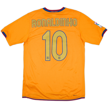 2006-08 Barcelona Away Shirt Ronaldinho #10 - 9/10 - (M)
