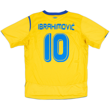 2005-06 Sweden Home Shirt Ibrahimovic #10 - 9/10 - (L)