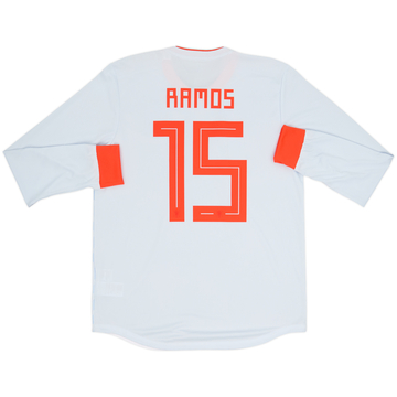 2018-19 Spain Player Issue Away L/S Shirt Ramos #15 (L)