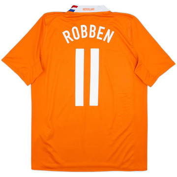 2008-10 Netherlands Home Shirt Robben #11 - 7/10 - (M)