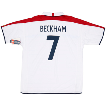 2003-05 England Home Shirt Beckham #7 (XXL)