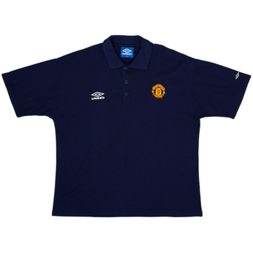 1998-99 Manchester United Umbro Polo Shirt - 8/10 - (XL)