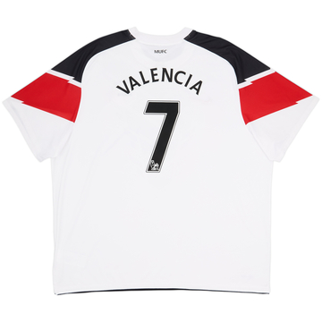 2010-12 Manchester United Away Shirt Valencia #7 - 8/10 - (3XL)