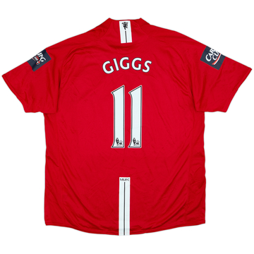 2007-09 Manchester United Home Shirt Giggs #11 - 10/10 - (XL)