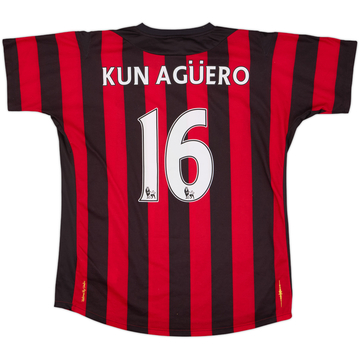 2011-12 Manchester City Away Shirt Kun Aguero #16 (L)
