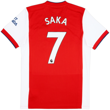 2021-22 Arsenal Home Shirt Saka #7 - 9/10 - (M)
