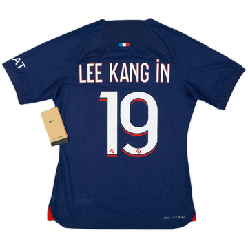 2023-24 Paris Saint-Germain Authentic Home Shirt Lee Kang In #19 (Women's S)