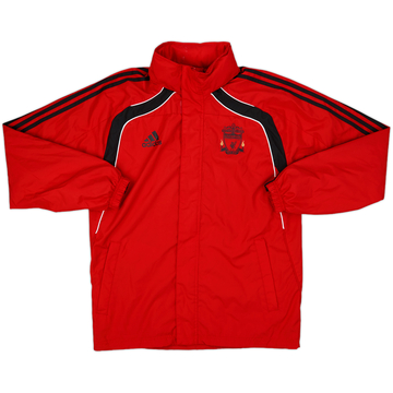 2010-11 Liverpool adidas Hooded Rain Jacket - 8/10 - (S/M)