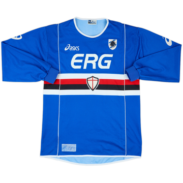2002-03 Sampdoria Home L/S Shirt #18 - 5/10 - (XL)