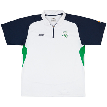 2008-09 Ireland Umbro 1/4 Zip Polo Shirt - 7/10 - (L)