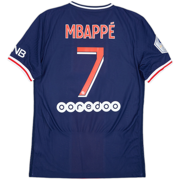 2020-21 Paris Saint-Germain Authentic Home Shirt Mbappe #7 - 8/10 - (S)