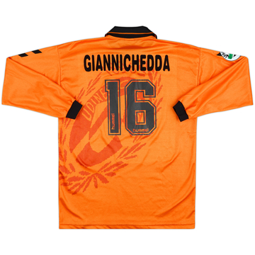 1997-98 Udinese Match Issue Third L/S Shirt Giannichedda #16