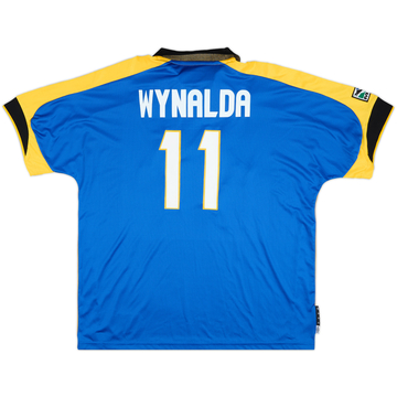1999-00 Miami Fusion Match Issue Home Shirt Wynalda #11