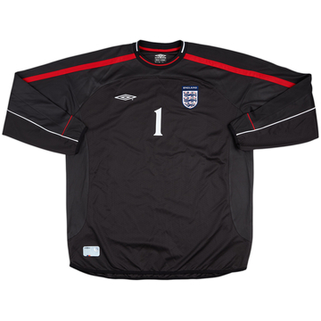 2001-02 England Match Issue GK Shirt #1 (Weaver)