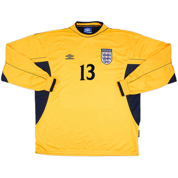 1999-00 England U-21 Match Issue GK Shirt #13 (Weaver)
