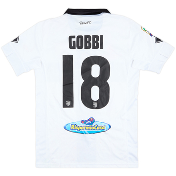 2014-15 Parma Match Worn Home Shirt Gobbi #18