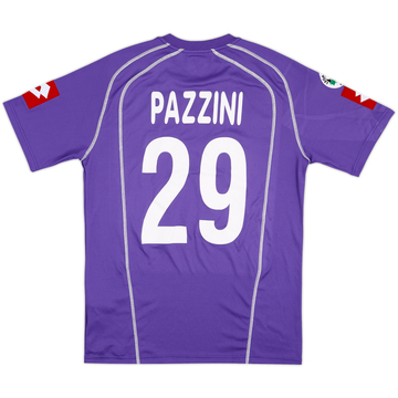 2006-07 Fiorentina Match Issue Home Shirt Pazzini #29