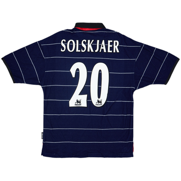 1999-00 Manchester United Away Shirt Solskjaer #20 - 9/10 - (M)