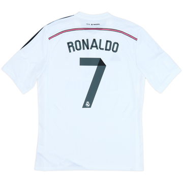 2014-15 Real Madrid Home Shirt Ronaldo #7 - 9/10 - (XL)