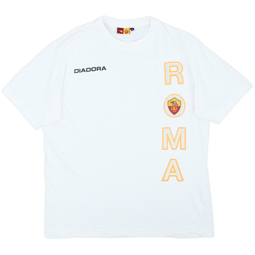 Camiseta de algodón Diadora de la Roma 2004-05 - 9/10 - (L)