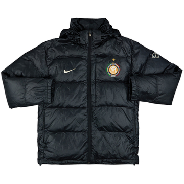 2009-10 Inter Milan Nike Hooded Padded Bench Coat - 8/10 - (L)