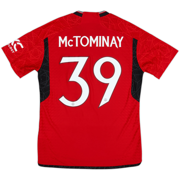 2023-24 Manchester United Authentic Home Shirt McTominay #39 - 9/10 - (M)