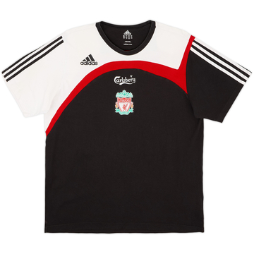 2007-08 Liverpool adidas Cotton Tee - 8/10 - (L)